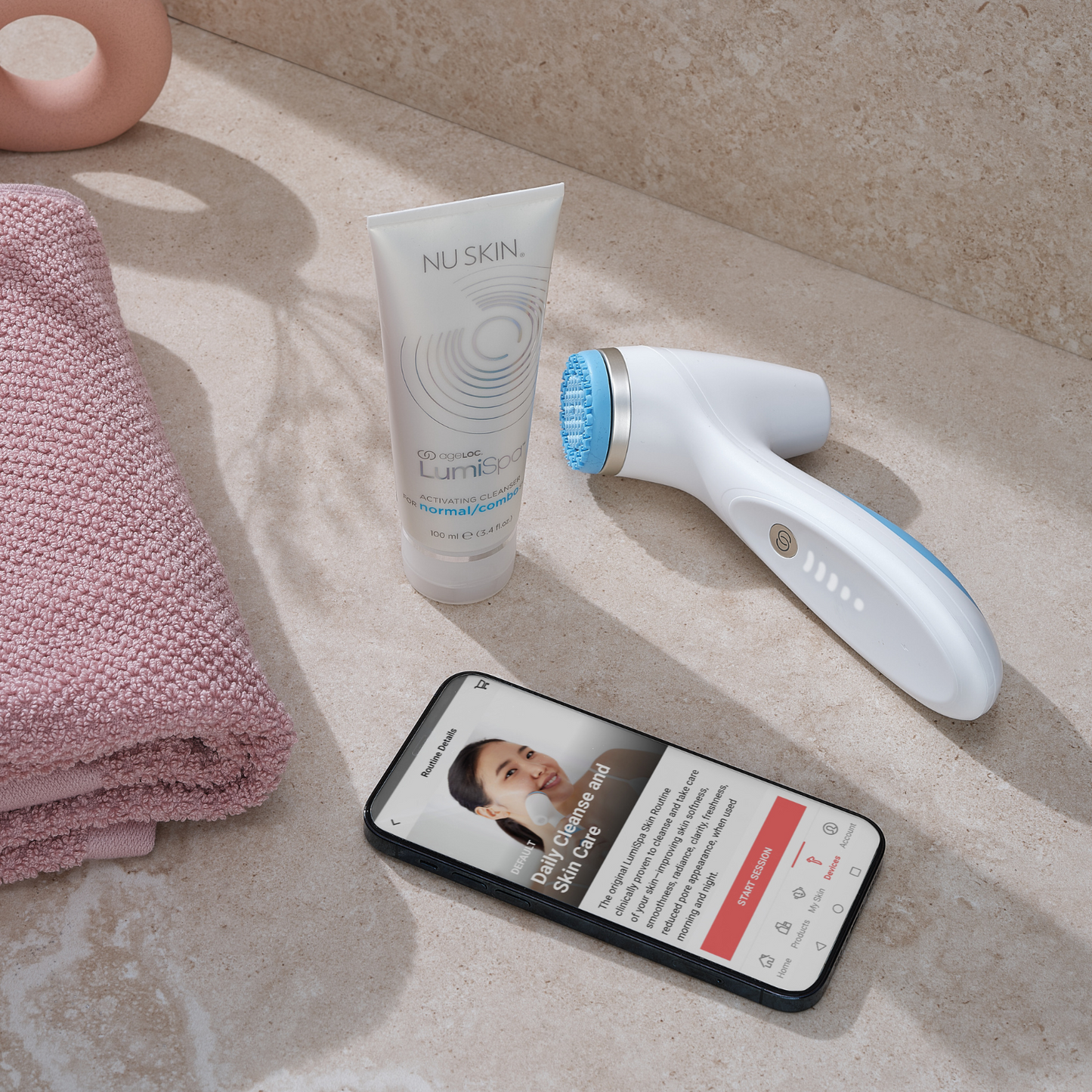 Nu Skin LumiSpa iO - Elektrisch Anti-Aging Gezichtsreinigingsapparaat voor Diepe Reiniging